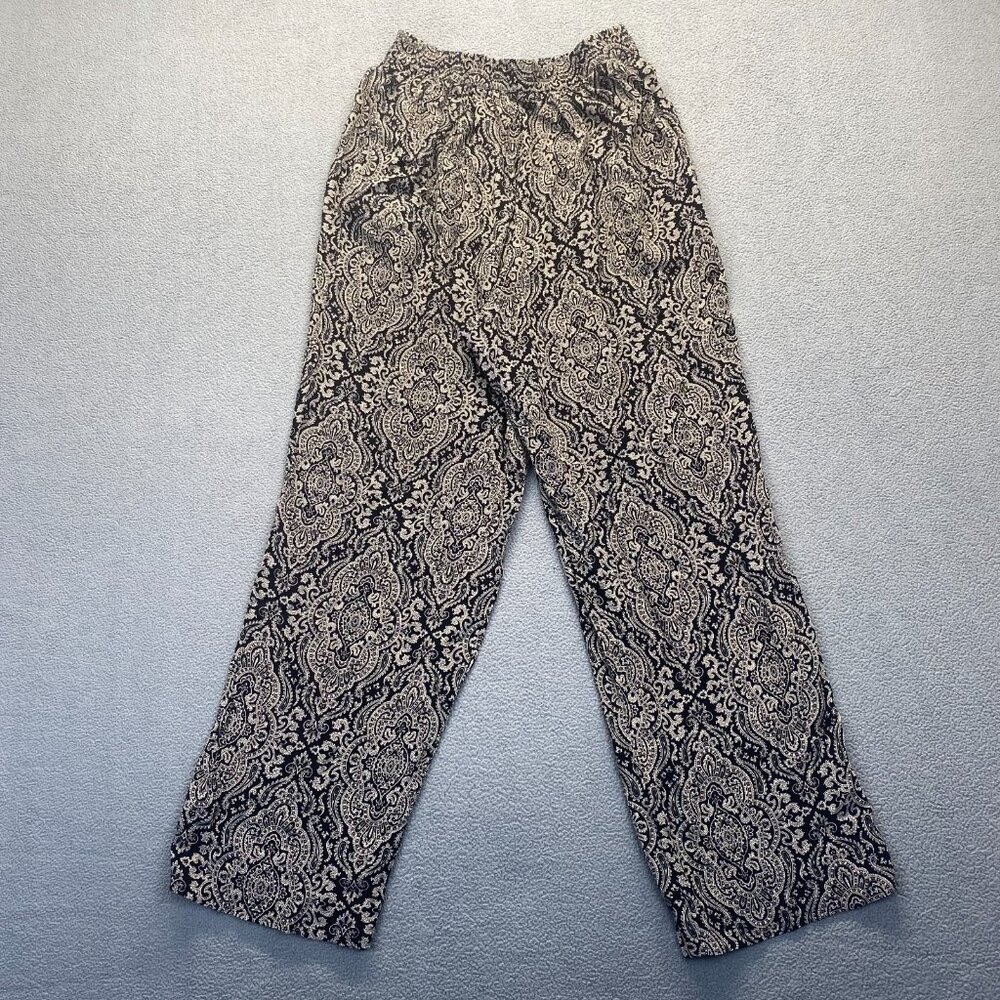 NIPON STUDIO Pants Women's Size 10,Floral Print 90s Vtg,Pockets,Pull‎ On